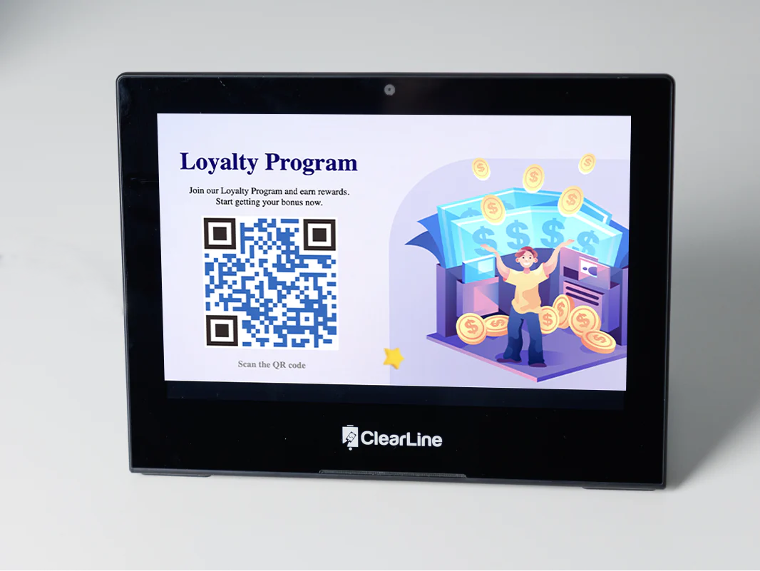 Customer-facing Display 10” screen